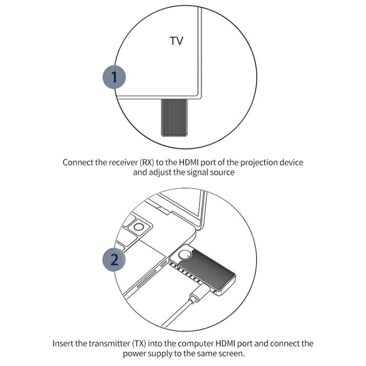 Q50 Vertical Texture Wireless HDMI Video Transmitter and Receiver Extender Adapter — view 13