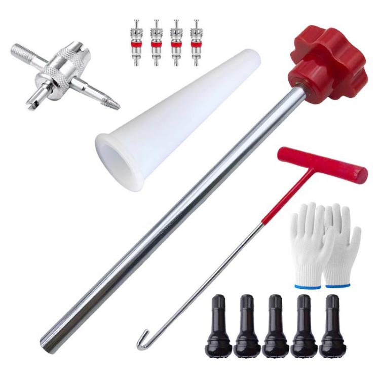 Car Tire Repair Tool Valve Installation Tool Set, 13pcs / Set