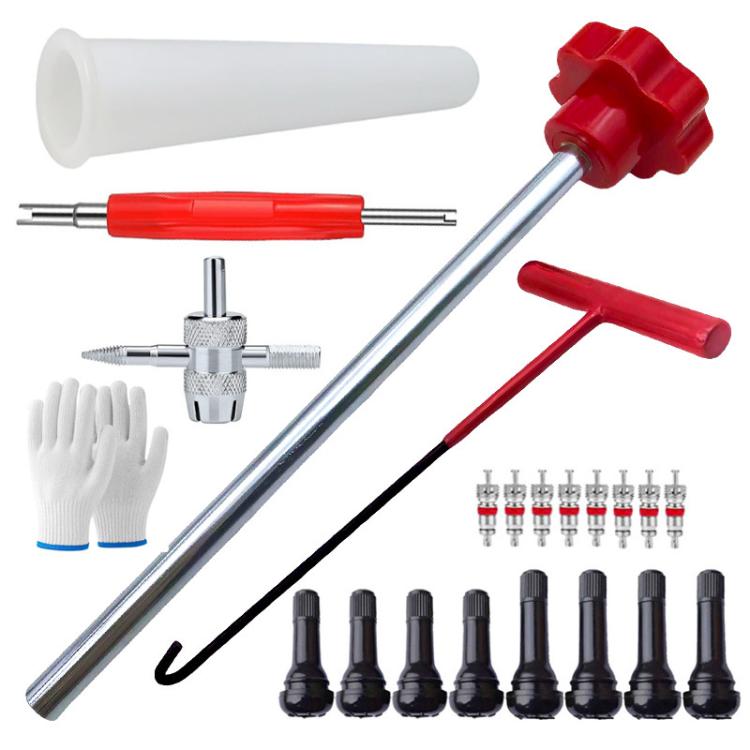 Car Tire Repair Tool Valve Installation Tool Set, 23pcs / Set
