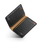 V03 Alligator Texture Back-attached NN Card Bag — Green