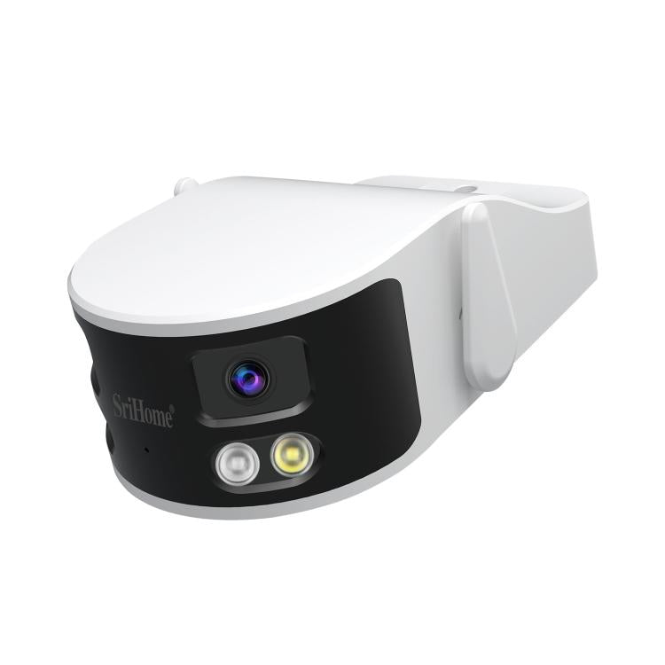 SriHome SH070 4MP Binocular Stitching Ultra-wide Angle Waterproof Camera Supports Full-color Night Vision