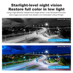 SriHome SH070 4MP Binocular Stitching Ultra-wide Angle Waterproof Camera Supports Full-color Night Vision
