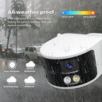 SriHome SH070 4MP Binocular Stitching Ultra-wide Angle Waterproof Camera Supports Full-color Night Vision