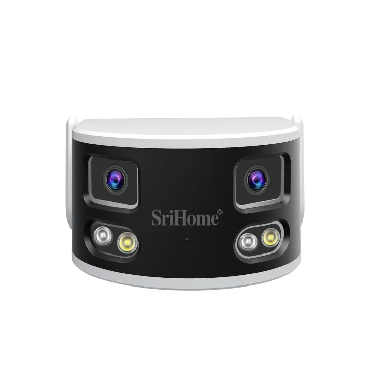 SriHome SH070 4MP Binocular Stitching Ultra-wide Angle Waterproof Camera Supports Full-color Night Vision