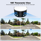 SriHome SH070 4MP Binocular Stitching Ultra-wide Angle Waterproof Camera Supports Full-color Night Vision