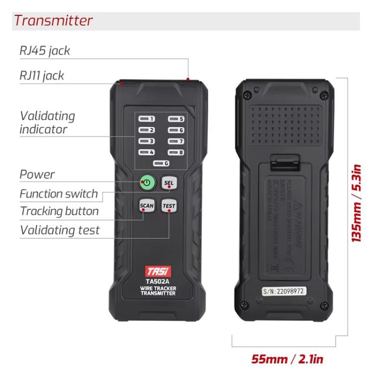 TASI TA502A Multi-function Anti-interference Network Cable Tester