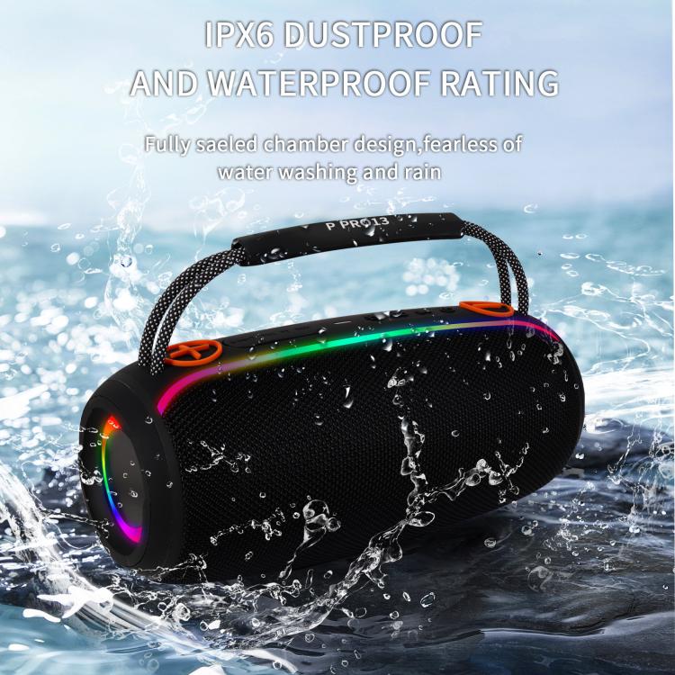 PRO13 20W Portable Outdoor IPX5 Stereo Soundbar Subwoofer RGB Wireless Speakers