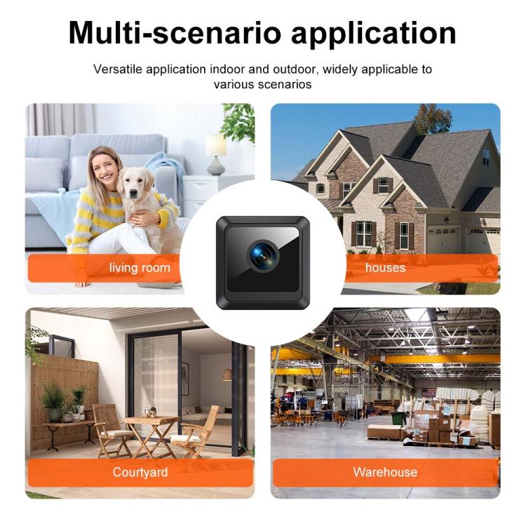 W02 HD Magnetic WiFi Smart Mini Camera Supports Motion Detection Infrared Night