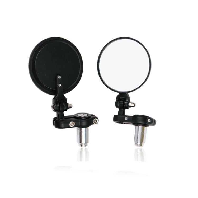 2pcs/Set Folding Motorcycle Handlebar Rearview Mirror Round Reversing Mirror