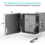 2pcs/Set RV Square Metal Bumper Cover RV Sewer Port Cover
