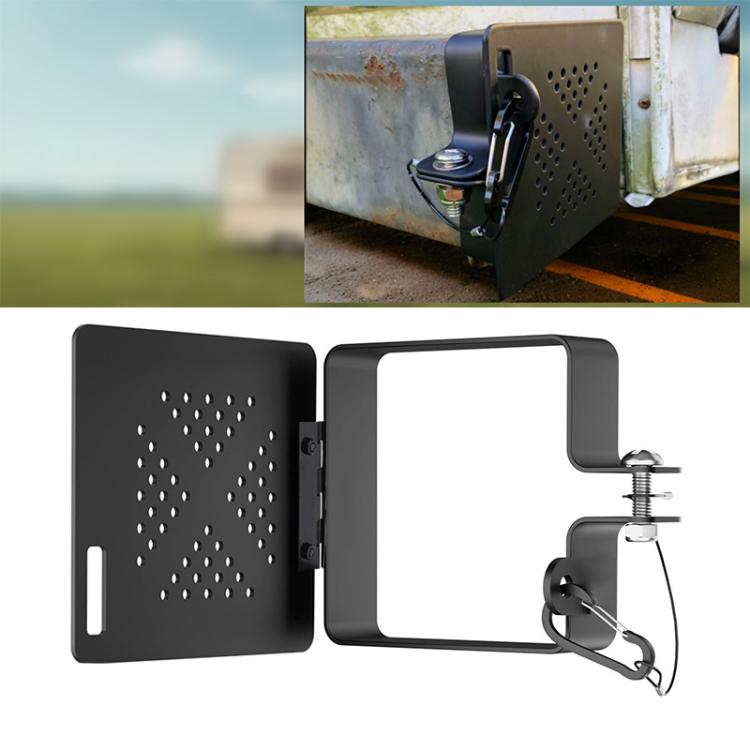 2pcs/Set RV Square Metal Bumper Cover RV Sewer Port Cover