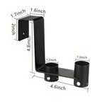 2pcs/Pack Hanging Pool Fence Hook Multifunctional Pool Cleaning Tool Storage Rack