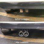 Car Modified Stainless Steel Exhaust Pipe Tail Throat