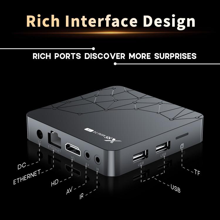 X88 mini 14 TV Android 14 Smart HD TV Box, RK3518 Quad-Core 64bit Cortex-A53