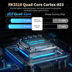 X88 mini 14 TV Android 14 Smart HD TV Box, RK3518 Quad-Core 64bit Cortex-A53