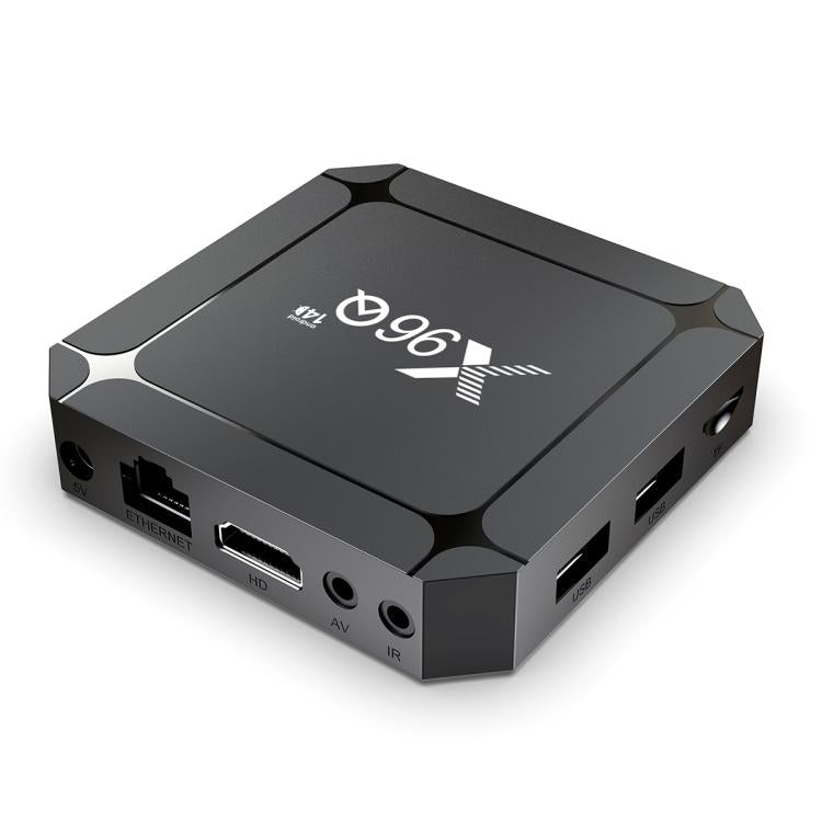 X96Q Android 14 Smart TV Box, RK3518 Quad-Core Cortex-A53 — UK Plug