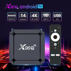 X96Q Android 14 Smart TV Box, RK3518 Quad-Core Cortex-A53 — AU Plug