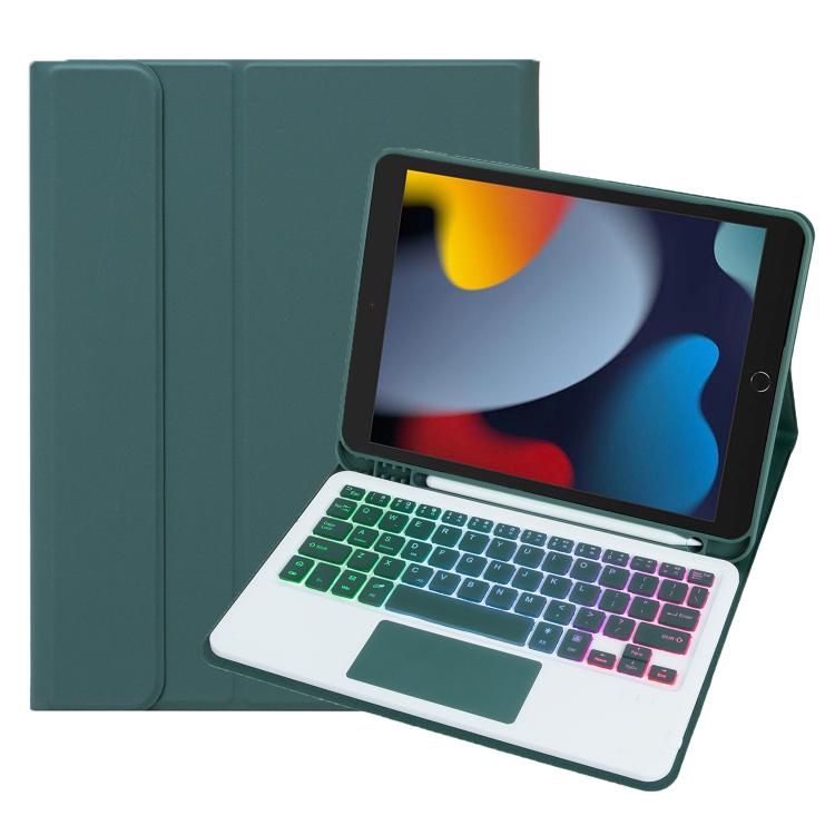 A102B-AS Backlight Bluetooth Touch Keyboard Leather Tablet Case with Pen Slot