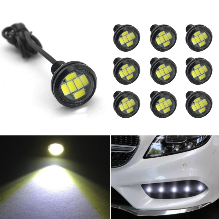 10 PCS 23mm 6LEDs SMD-5730 DC9-80V Motorcycle Eagle Eye Light — view 10