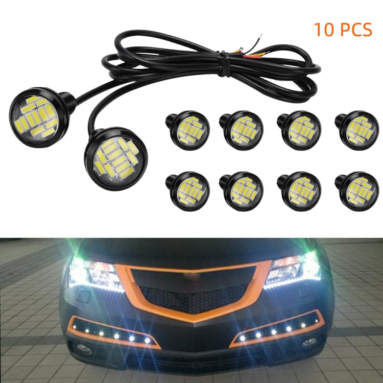 10 PCS 23mm 12LEDs SMD-4014 DC9-80V Motorcycle Eagle Eye Light — view 11