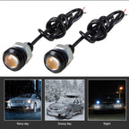 10 PCS 18mm 1.5W DC9-80V Motorcycle Eagle Eye Light Double Lens