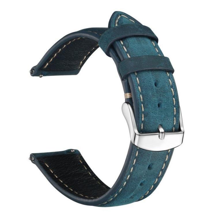xDfind Retro Crazy Horse Texture Leather Watch Band — Yellow Brown