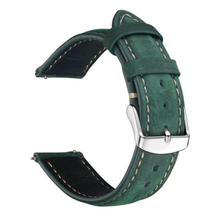 xDfind Retro Crazy Horse Texture Leather Watch Band — 22mm