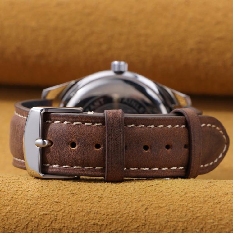 xDfind Retro Crazy Horse Texture Leather Watch Band