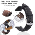 xDfind Retro Crazy Horse Texture Leather Watch Band