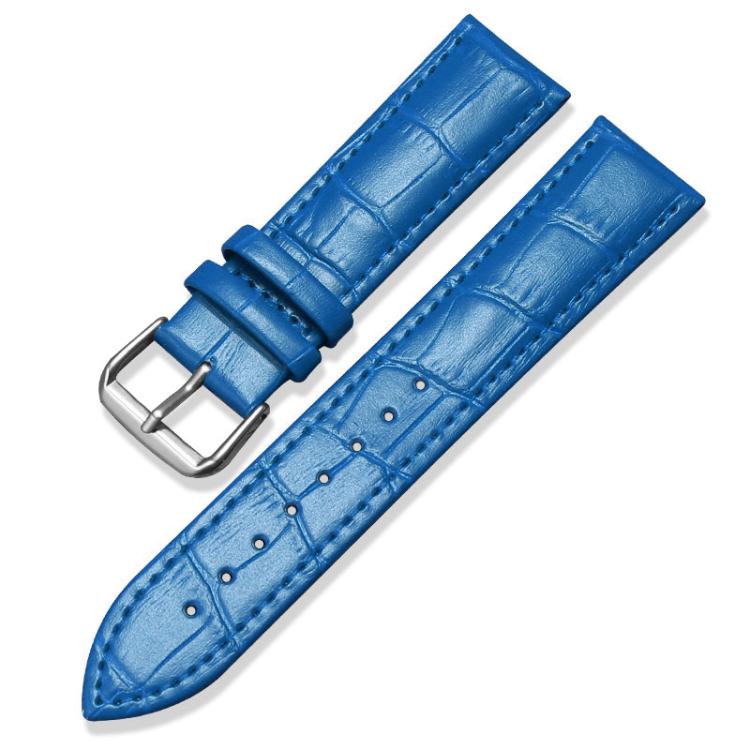xDfind Bamboo Texture Pin Buckle Leather Watch Band — White