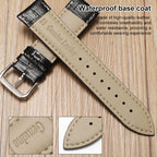 xDfind Bamboo Texture Pin Buckle Leather Watch Band