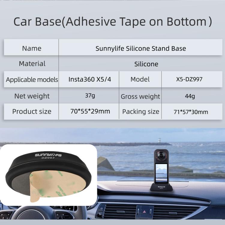 For Insta360 X5 / X4 Sunnylife Silicone Stand Base — view 4