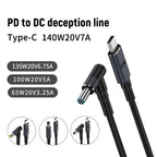 1.8m 140W Type-C to DC Laptop Charging Cable — view 12