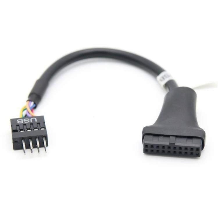 2pcs Computer Motherboard USB3.0 Adapter Cable — 20 Pin Male to 9 Pin Female