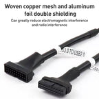 2pcs Computer Motherboard USB3.0 Adapter Cable — view 6