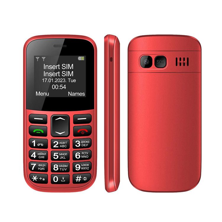 MXMID B210 Keypad Phone, 1.77 inch SC6531E, LED Flashlight, Big Keyboard Big Fonts, SOS, Network: 2G, Dual SIM — White
