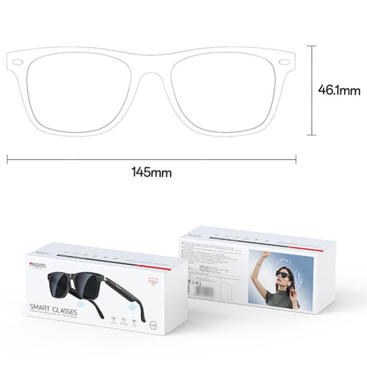 Yesido IO35 Smart Music Glasses IP54 Waterproof Support BT Call
