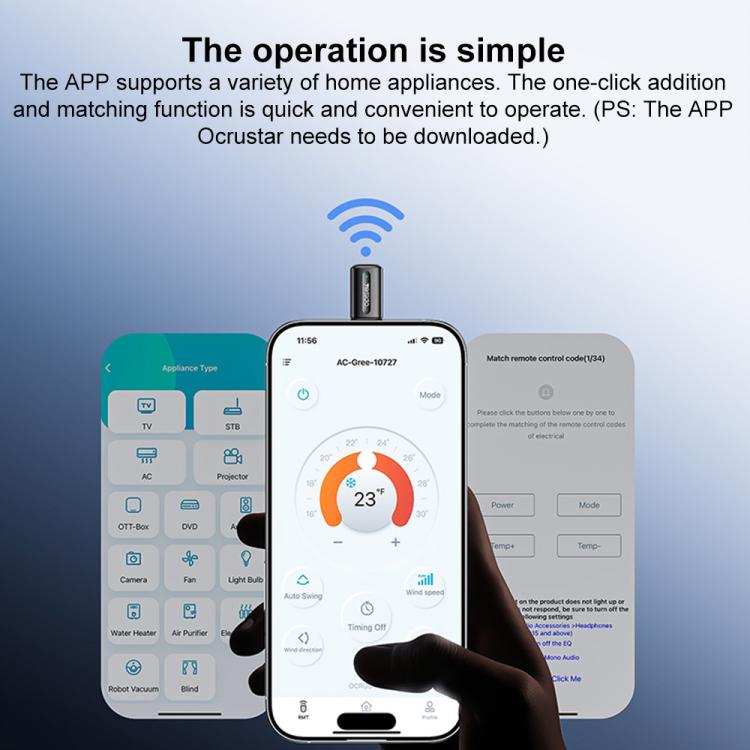 Yesido EC26L 8 Pin Mobile Phone Smart Remote Control Infrared Transmitter