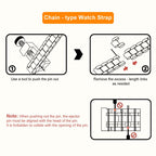 xDfind One-bead Bamboo Solid Stainless Steel Watch Band