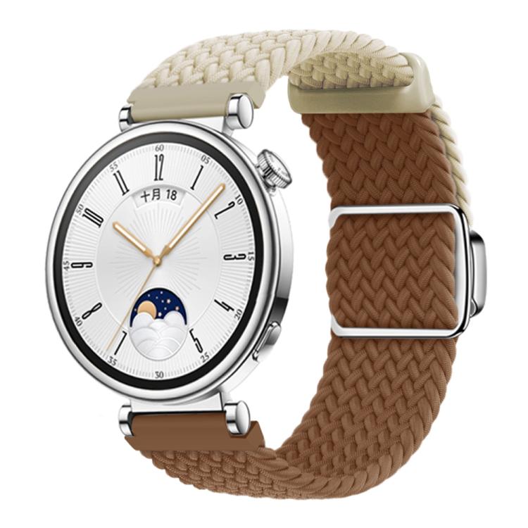 Woven Splicing Color Magnetic Silver Buckle Watch Band — Starlight Rock Blue