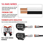 2pcs/Pack Car 70W High-power Matrix Eyes Work Light with Cable Set