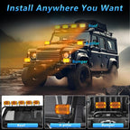 2pcs/Pack Car 70W High-power Matrix Eyes Work Light with Cable Set