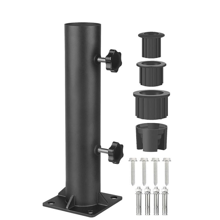 Patio Umbrella Stand Set Heavy Umbrella Metal Mounting Base