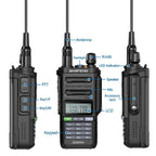 Baofeng UV-9R PRO Dot Matrix LCD Screen IP57 Waterproof Handheld Analog Walkie Talkie — view 9