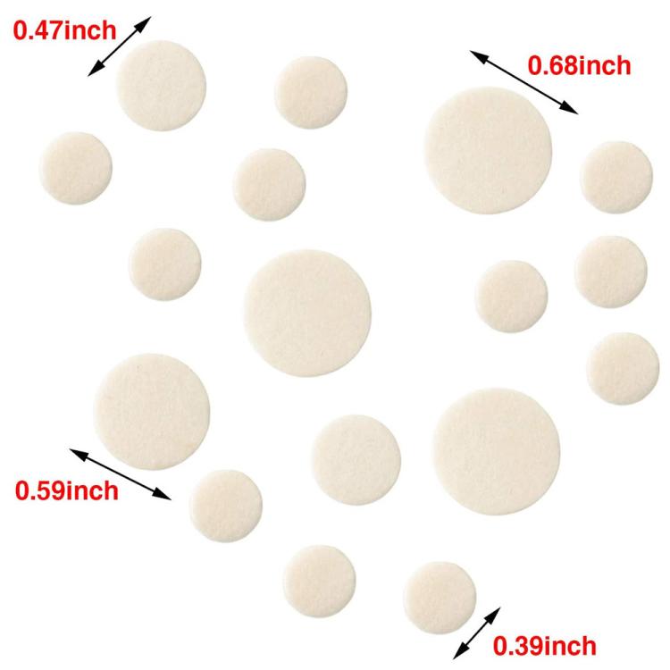 Black Pipe Interface Cork Piece B Flat Clarinet Tone Hole Pads — view 3