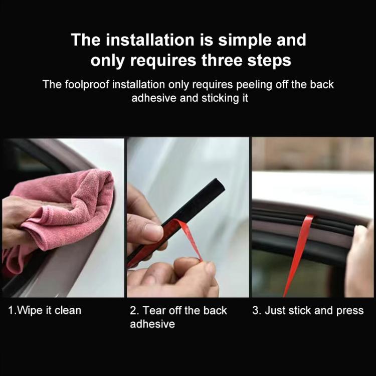 Car Rubber Seal Strip, L Type 10m