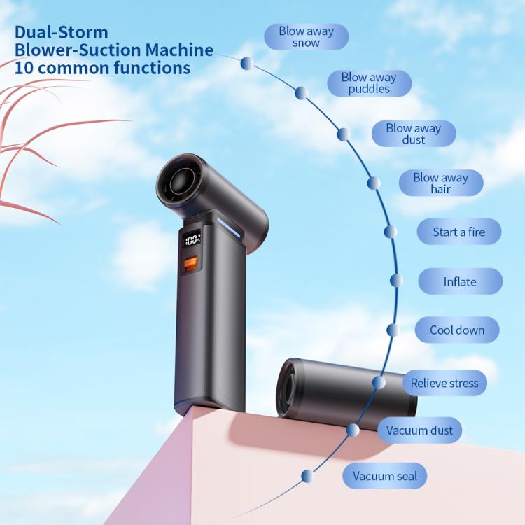 F1 Stepless Speed High-Power Turbo Handheld Fan — view 5