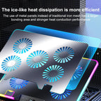 6-Speed Adjustable 5 Fan Laptop Cooler with RGB, NUOXI F36-5 — view 5