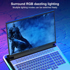 6-Speed Adjustable 5 Fan Laptop Cooler with RGB, NUOXI F36-5 — view 6