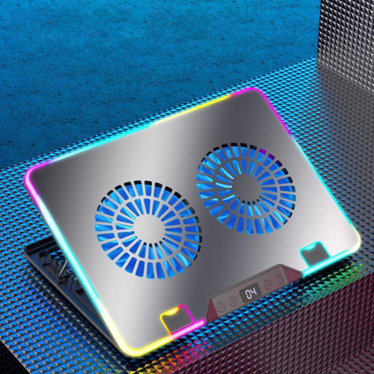 6-Speed Adjustable Dual-Fan Ultrathin Laptop Cooler, NUOXI F36-2